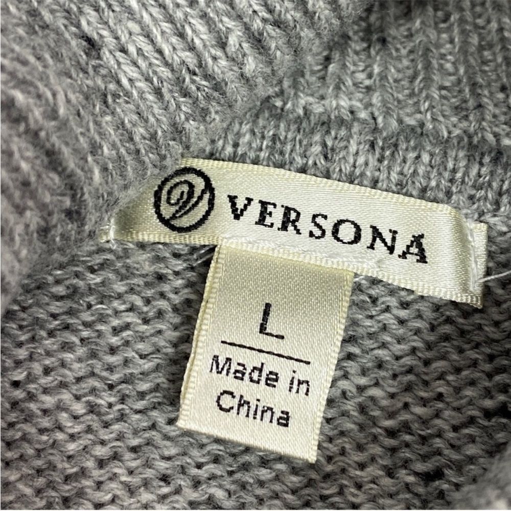 Versona Multi Pattern Color Block Turtleneck‎ Swe… - image 9